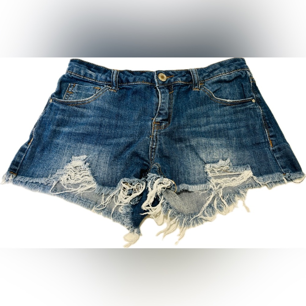 Papaya Denim Shorts